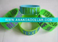Wholesale Fashion Wide Silicone Bracelet