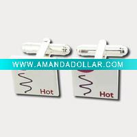 cufflink, enamel cufflink, lip cufflink