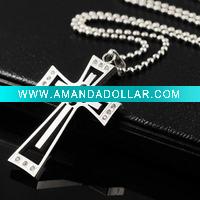 Wholesale Fashion stainless steel cross charm for men SPL1162 size 45*25mm,10g