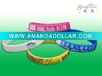 Top Presentation Silicone Printed Wristband