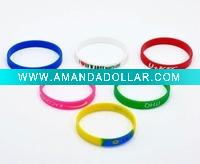 Wholesale Colorful custom silicon wristband