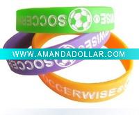 Wholesale Soccer silicone wristband,hand band,bangle,bracelet