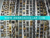 Wholesale wholesale gold color rubber stainless steel bracelet and bangle
