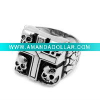 Skull Cross Casting Rings