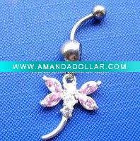 Wholesale Fashion Belly Rings 316L Steel Navel Ring Body Jewelry BR8114