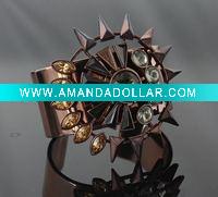 Wholesale fashion crystal and pearl ring