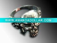 Wholesale Newest PUNk skull shape alloy metal finger rings
