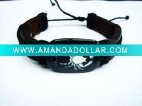 Wholesale Zodiac of cancer fashion bracelet leather
