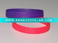 Wholesale Custom awareness Silicone wristbands/bracelets