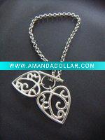 Wholesale new design heart bracelerts,metal alloy, fashion charm bracelets