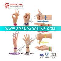 Wholesale silicone hollow wristband