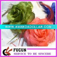 Wholesale farbic handmade flower brooches