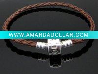 Wholesale Jewerly Leather Bracelet , Pandor Bracelet Leather Chain PB18