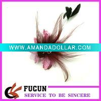unique flower brooches with feather