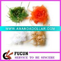 magnetic feather flower brooches