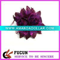 Wholesale New style purple handmade flower brooches