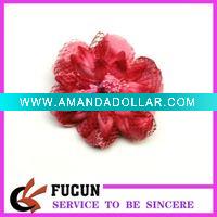 Wholesale New style red handmade flower brooches