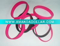 Wholesale lucky silicone band bracelet