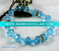 Wholesale Blue crystal crafts bead bracelets