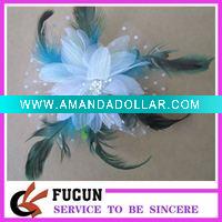 Wholesale handmade flower hair clip/brooches for wedding