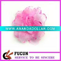 Wholesale New style pink handmade flower brooches