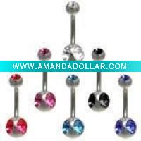 Wholesale (WS1216)Fashion 316L stainless steel navel body piercing jewelry
