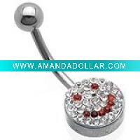 (WS1217)Fashion 316L stainless steel navel body piercing jewelry