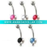 Wholesale (WS1314)Fashion 316L stainless steel navel body piercing jewelry