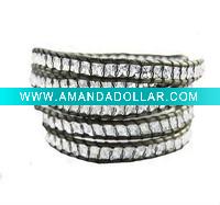 natural stone wrap bracelet