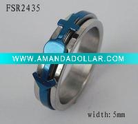 316L surgical stainless steel ring /Spinner ring