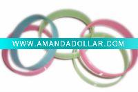 Custom Thin Silicon Bracelet in Various Colors