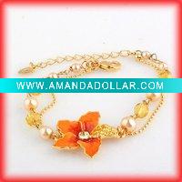 Wholesale fashion flower bracelet/fashion bracelet/fashion necklace/charm bracelet/alloy bracelet