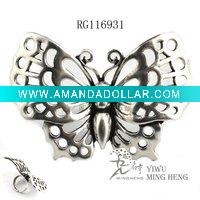 2011 A/W style alloy butterfly finger rings
