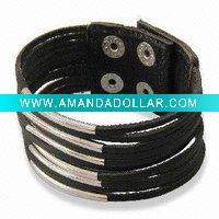 Wholesale Leather wristband(SLL2200)