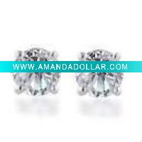 (WS1180)Stainless steel Diamond Stud Earrings