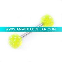 Wholesale 316 body jewelry with stone ( auris droop)
