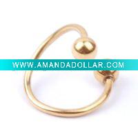 316 body jewelry with stone EYEBROW