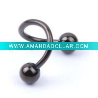 Wholesale 316 body jewelry with stone EYEBROW