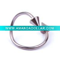 316 body jewelry with stone EYEBROW