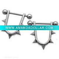 Wholesale (WS1151)316L Stainess Steel Nipple Body Piercing