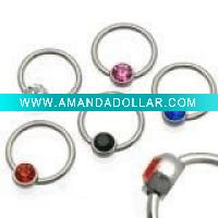 Wholesale (WS1150)316L Stainess Steel Nose Body Piercing