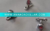 Wholesale stainsteel with diamond dermalls body jewelry