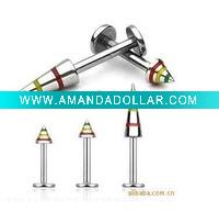 fashion stainless steel body jewelry,lip piercing,lip body jewelry