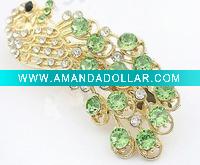 Wholesale Rhinestone Hair Pins ,Peacock Shape Hair Pin ,H-001