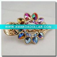 Wholesale 2011 fashion electroplate plain hair clip