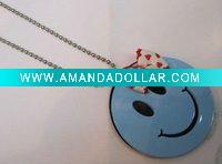 Wholesale smile jewelry necklace/acrylic necklace