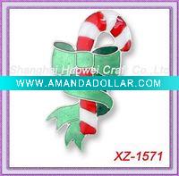 XZ-1571 Candy Cane Christmas Pin