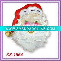 Wholesale XZ-1564 Smiling Santa Christmas Pin