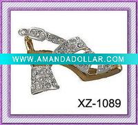 Gold Brooch;High-Hell Shoes Brooch;Alloy Brooch
