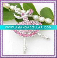 Wholesale Alloy Brooch;Dancer Brooch;Fashion Brooch